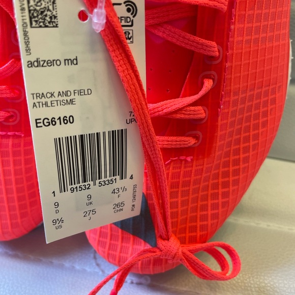 Adidas Adizero MD Track Spikes Shoes Running NEW - Picture 4 of 5